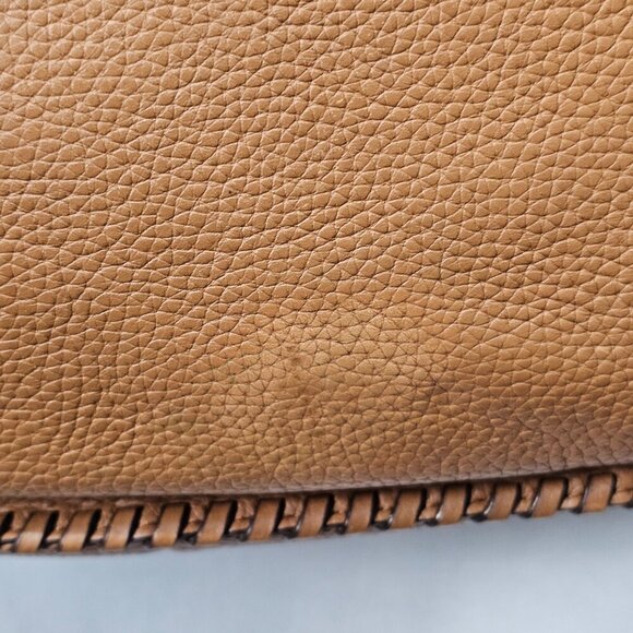 MICHAEL KORS Whipped Chelsea Brown Leather Gold Chain Large Shoulder Bag COA - Picture 15 of 15